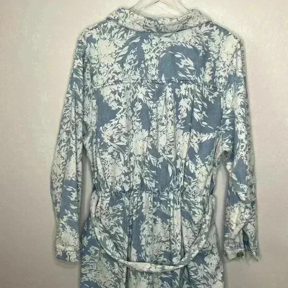 Eloquii Elements Floral Denim Romper 22 - Picture 10 of 12